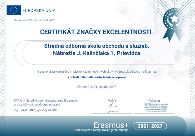 Certifikat excelentnosti